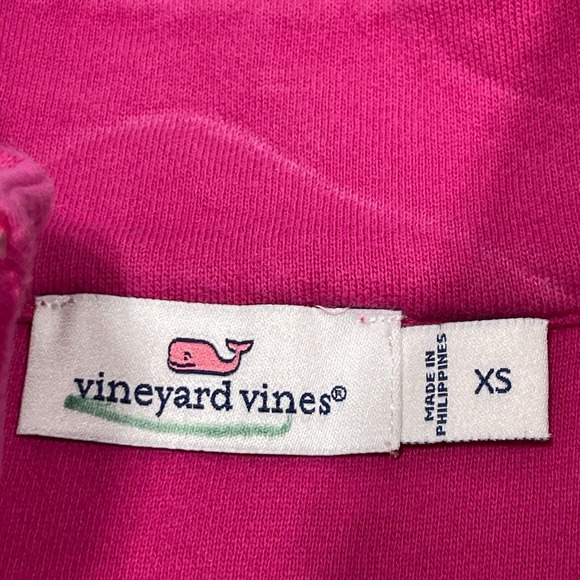 Vineyard‎ Vines 1/4 Zip Women’s XS Pullover Sweater Sweatshirt Pink Pocket - Picture 4 of 13